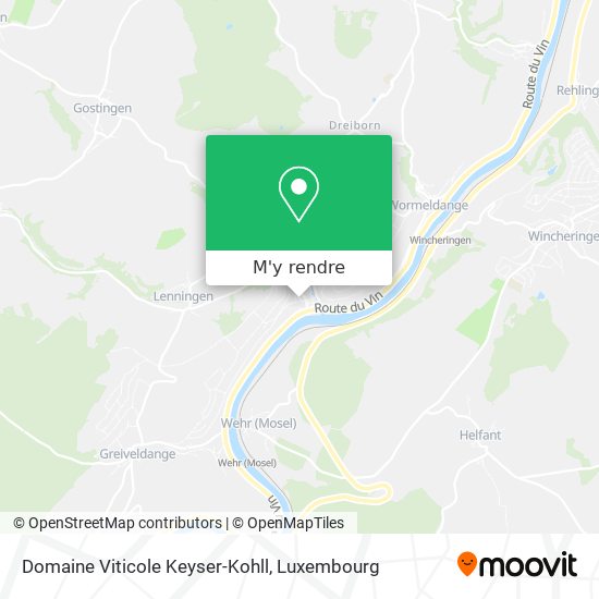 Domaine Viticole Keyser-Kohll plan