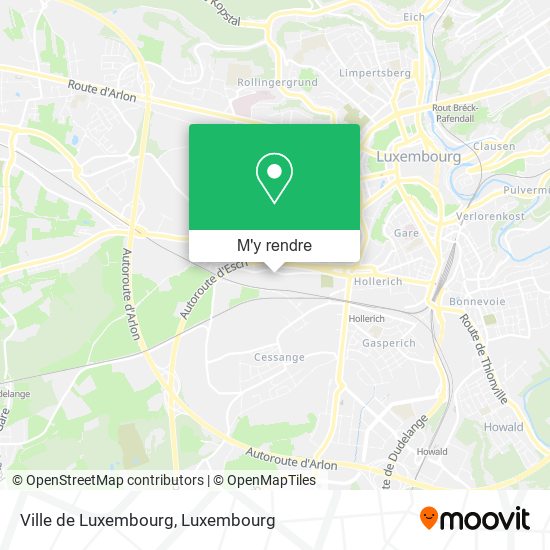 Ville de Luxembourg plan