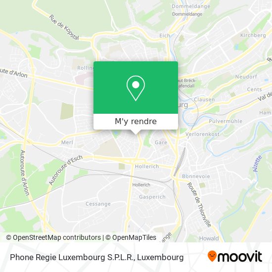 Phone Regie Luxembourg S.P.L.R. plan