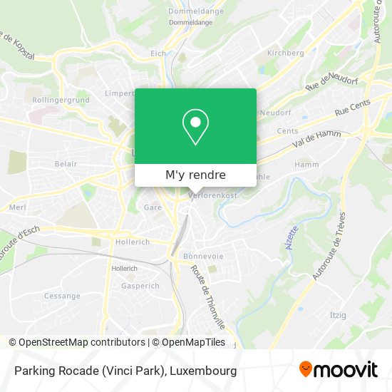 Parking Rocade (Vinci Park) plan