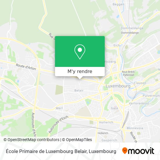 École Primaire de Luxembourg Belair plan
