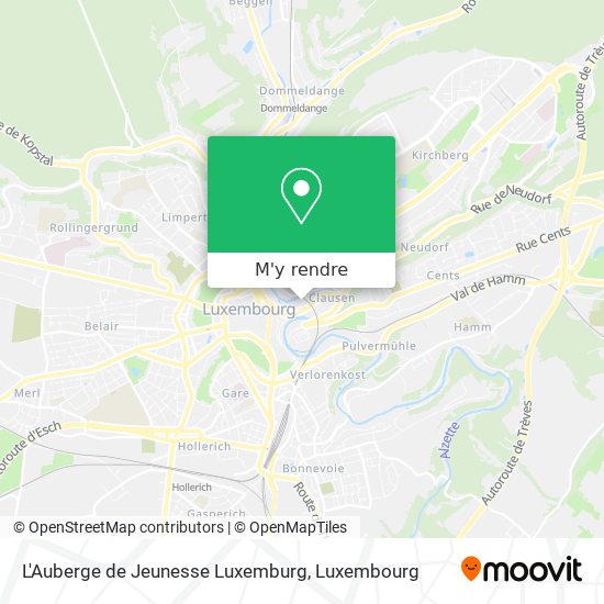 L'Auberge de Jeunesse Luxemburg plan