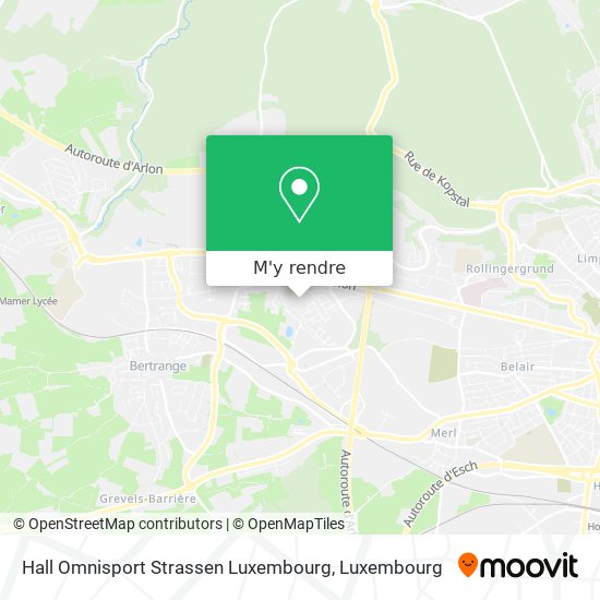 Hall Omnisport Strassen Luxembourg plan