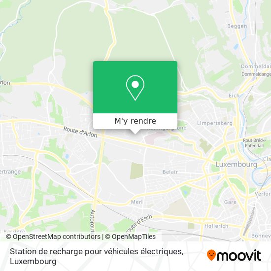 Station de recharge pour véhicules électriques plan