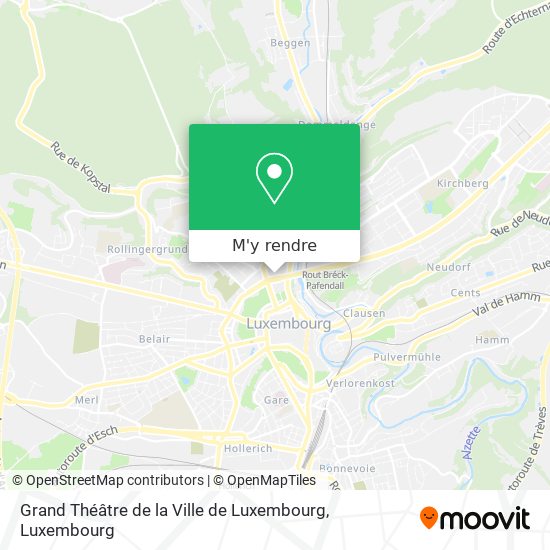 Grand Théâtre de la Ville de Luxembourg plan