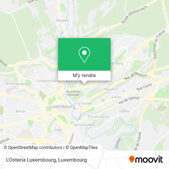 L'Osteria Luxembourg plan