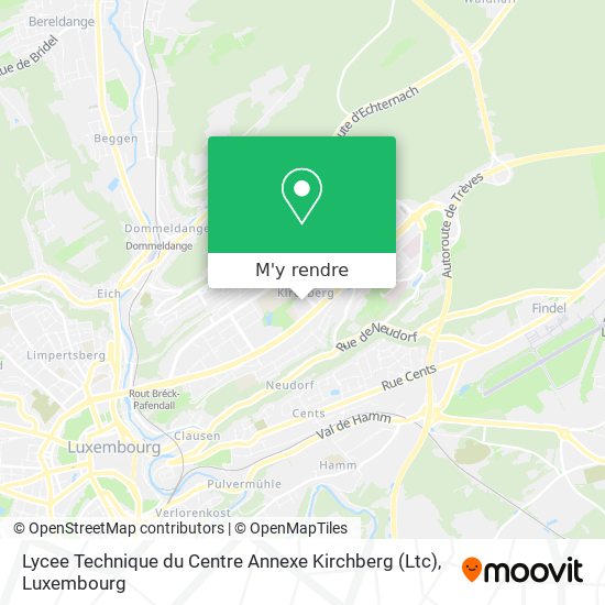Lycee Technique du Centre Annexe Kirchberg (Ltc) plan