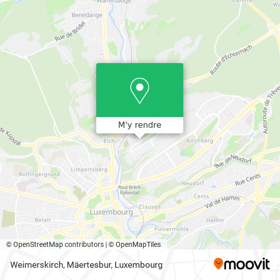 Weimerskirch, Mäertesbur plan
