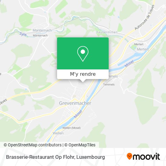 Brasserie-Restaurant Op Flohr plan