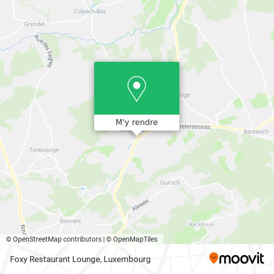 Foxy Restaurant Lounge plan