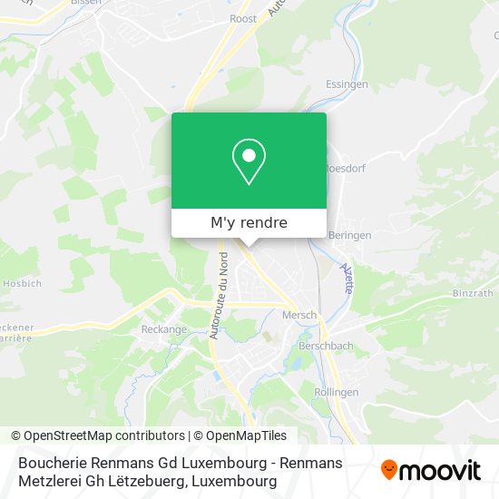 Boucherie Renmans Gd Luxembourg - Renmans Metzlerei Gh Lëtzebuerg plan