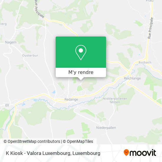 K Kiosk - Valora Luxembourg plan