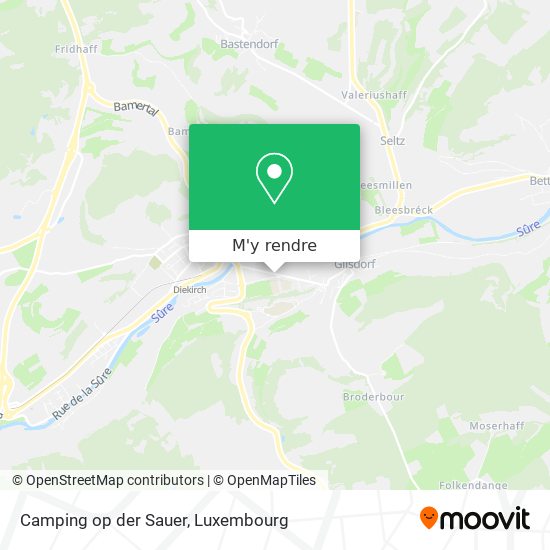 Camping op der Sauer plan