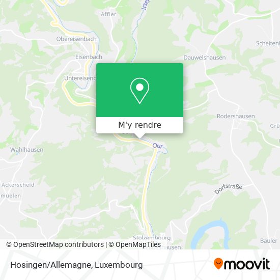 Hosingen/Allemagne plan