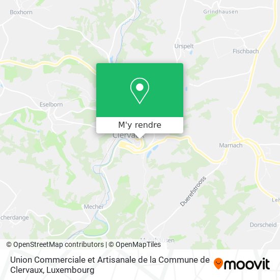 Union Commerciale et Artisanale de la Commune de Clervaux plan