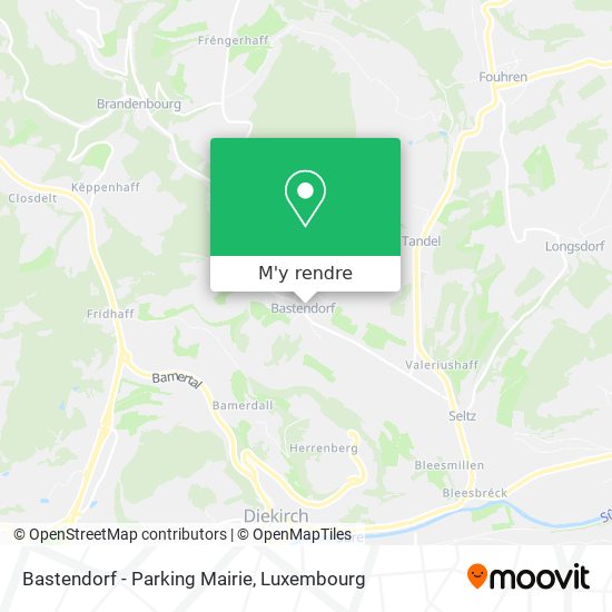 Bastendorf - Parking Mairie plan