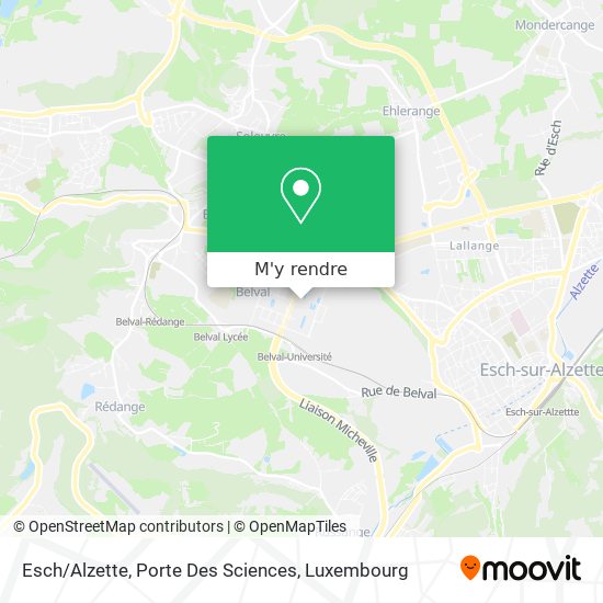 Esch / Alzette, Porte Des Sciences plan