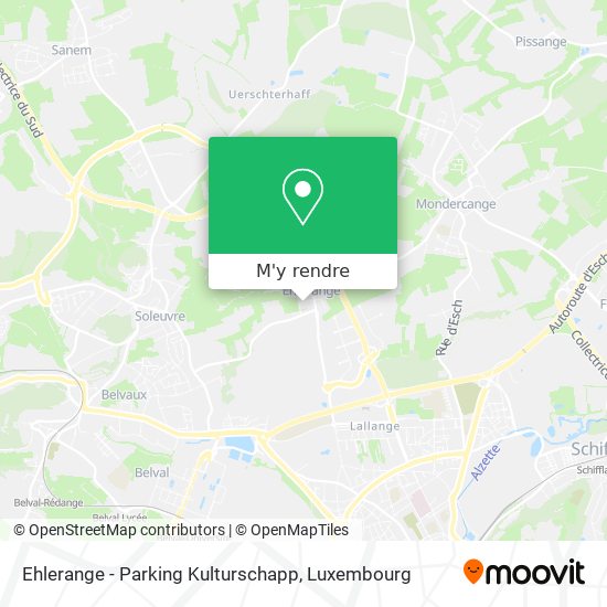 Ehlerange - Parking Kulturschapp plan