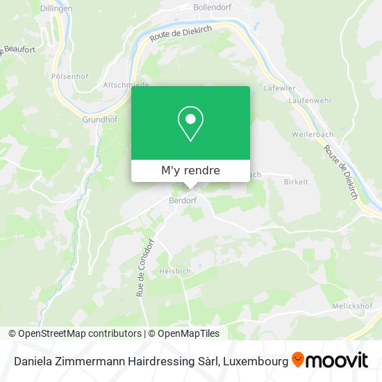 Daniela Zimmermann Hairdressing Sàrl plan