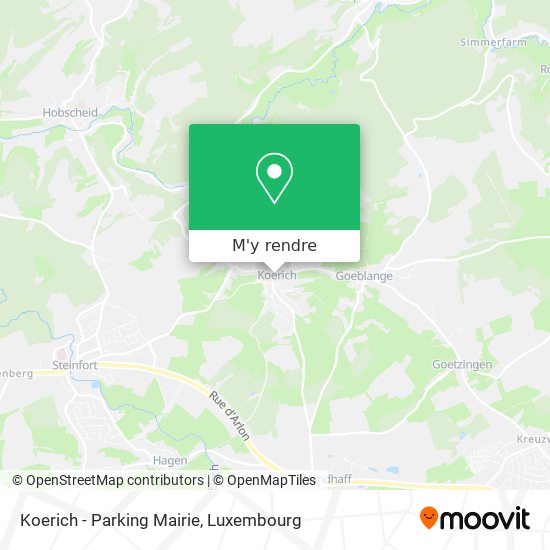 Koerich - Parking Mairie plan