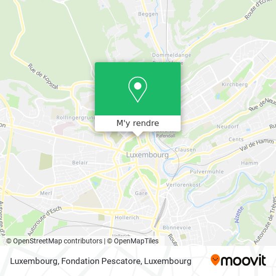 Luxembourg, Fondation Pescatore plan