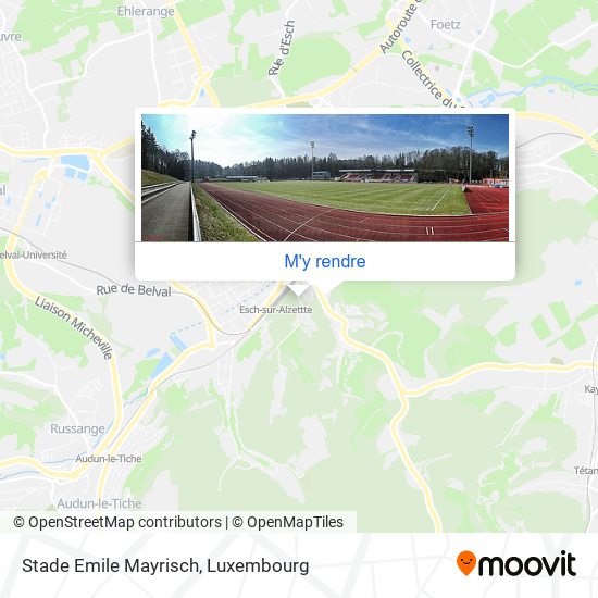 Stade Emile Mayrisch plan