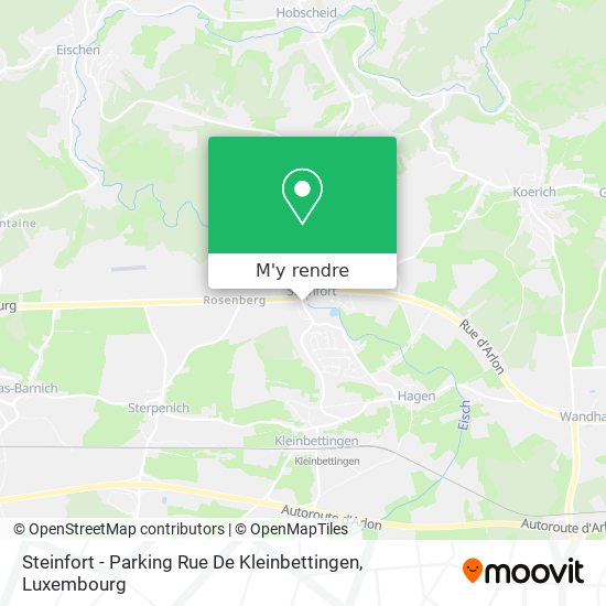 Steinfort - Parking Rue De Kleinbettingen plan