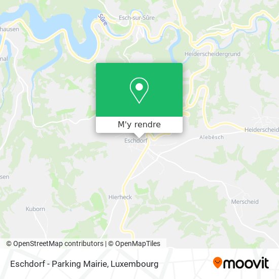 Eschdorf - Parking Mairie plan