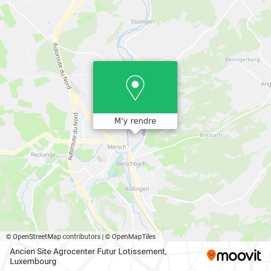 Ancien Site Agrocenter Futur Lotissement plan