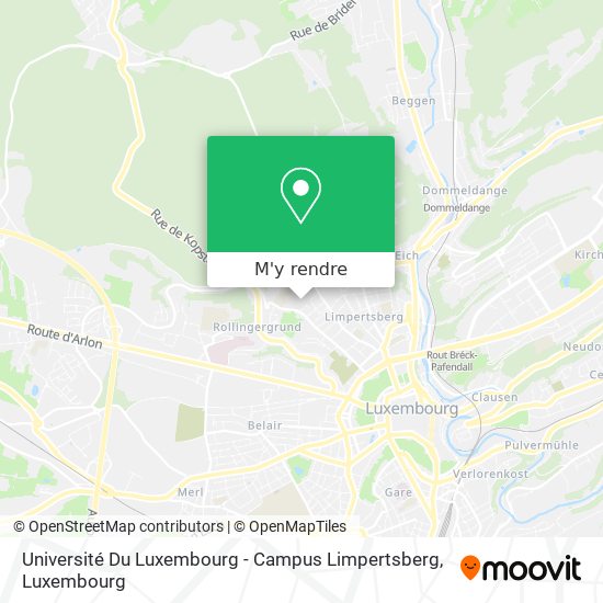 Université Du Luxembourg - Campus Limpertsberg plan