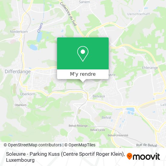 Soleuvre - Parking Kuss (Centre Sportif Roger Klein) plan