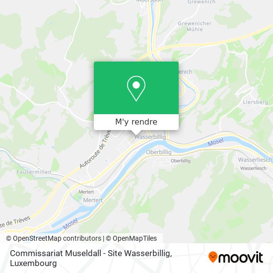 Commissariat Museldall - Site Wasserbillig plan