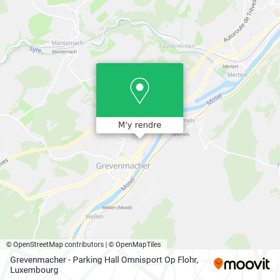 Grevenmacher - Parking Hall Omnisport Op Flohr plan