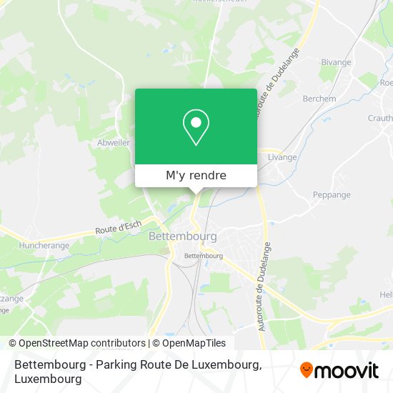 Bettembourg - Parking Route De Luxembourg plan