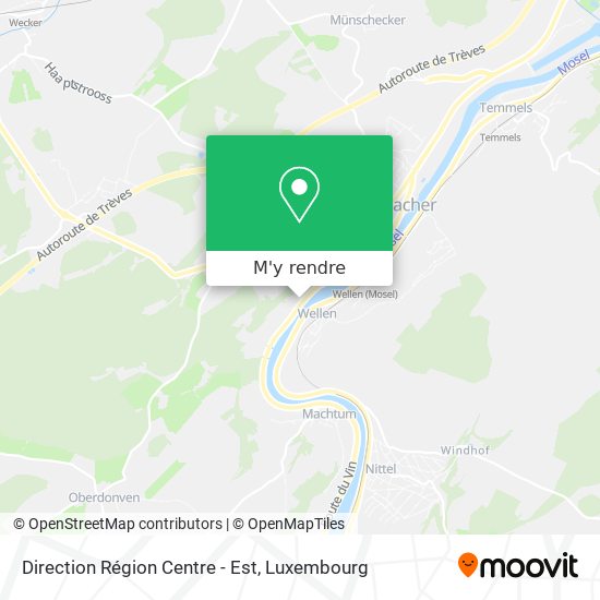 Direction Région Centre - Est plan
