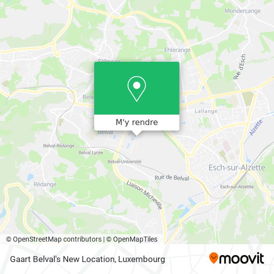 Gaart Belval's New Location plan