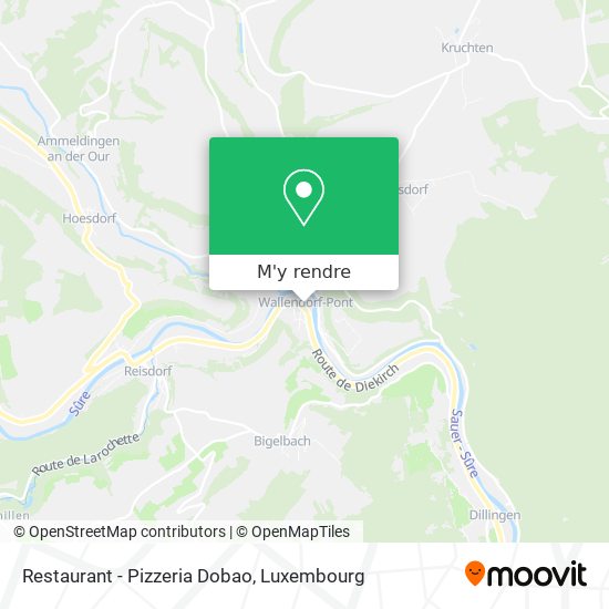 Restaurant - Pizzeria Dobao plan
