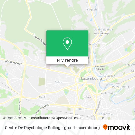 Centre De Psychologie Rollingergrund plan