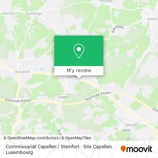 Commissariat Capellen / Steinfort - Site Capellen plan