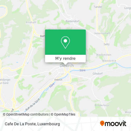 Cafe De La Poste plan