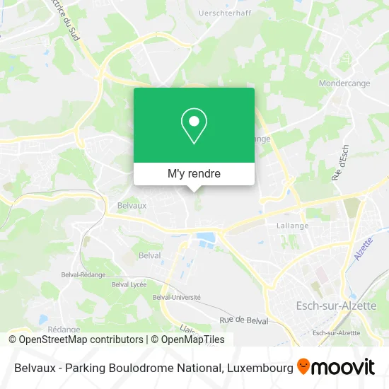 Belvaux - Parking Boulodrome National plan