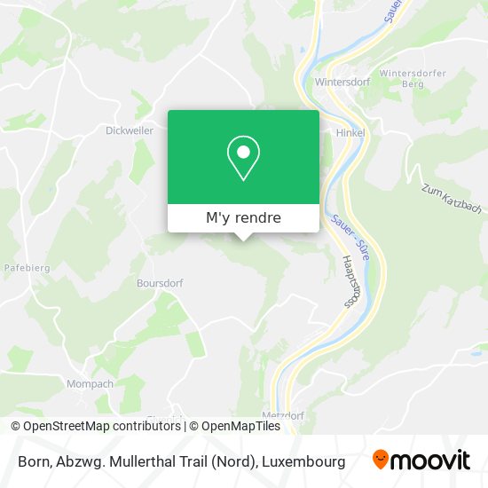 Born, Abzwg. Mullerthal Trail (Nord) plan