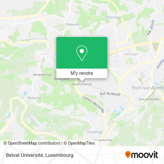Belval Université plan