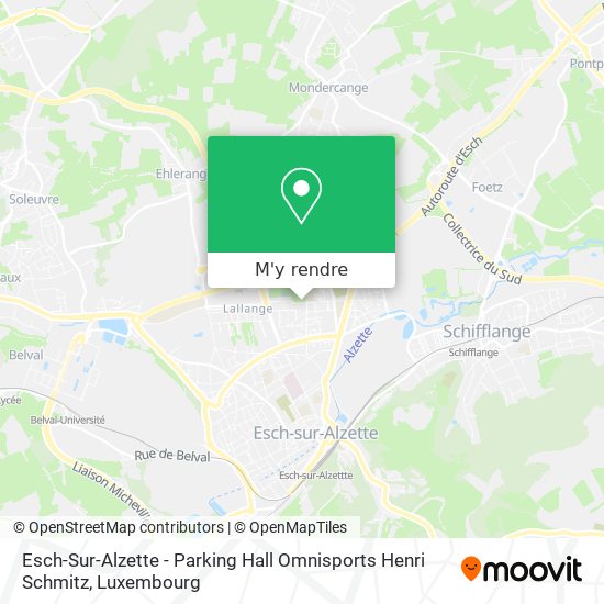 Esch-Sur-Alzette - Parking Hall Omnisports Henri Schmitz plan