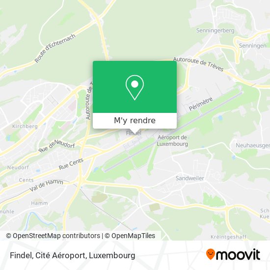 Findel, Cité Aéroport plan
