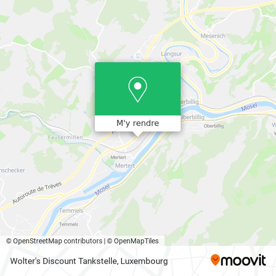 Wolter's Discount Tankstelle plan