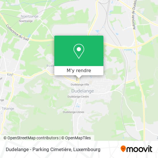 Dudelange - Parking Cimetière plan