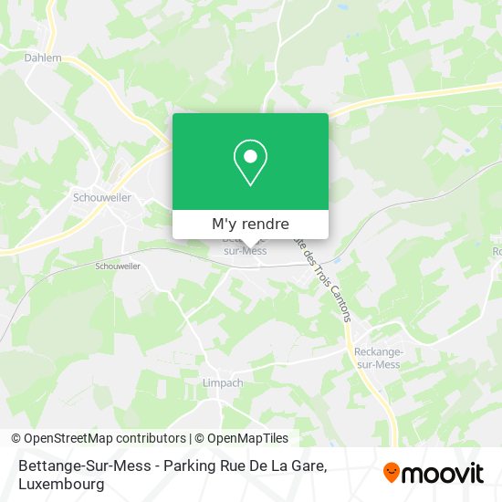 Bettange-Sur-Mess - Parking Rue De La Gare plan