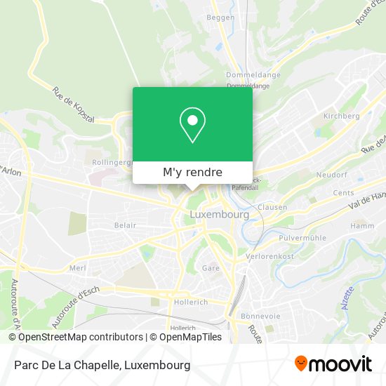 Parc De La Chapelle plan