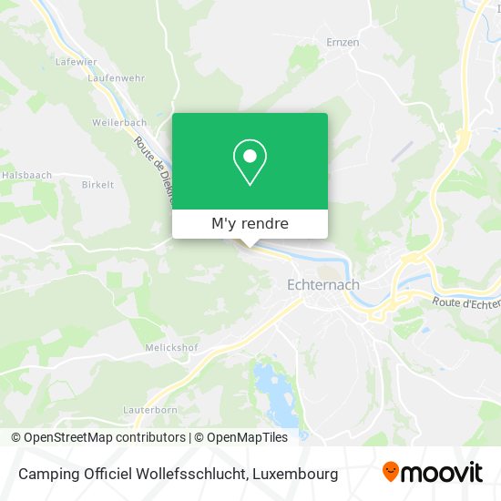 Camping Officiel Wollefsschlucht plan